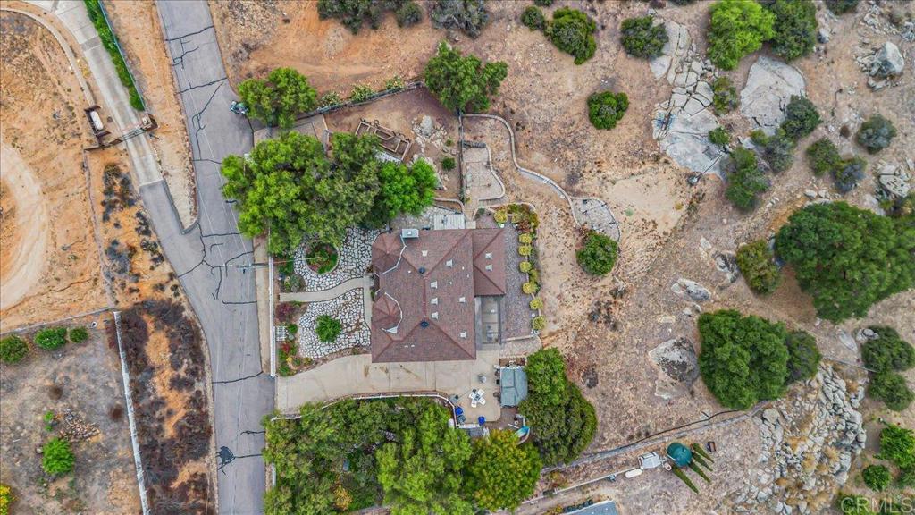 333 Salmon Road Ramona, CA 92065 - Photo 36 of 44 an aerial view of a backyard