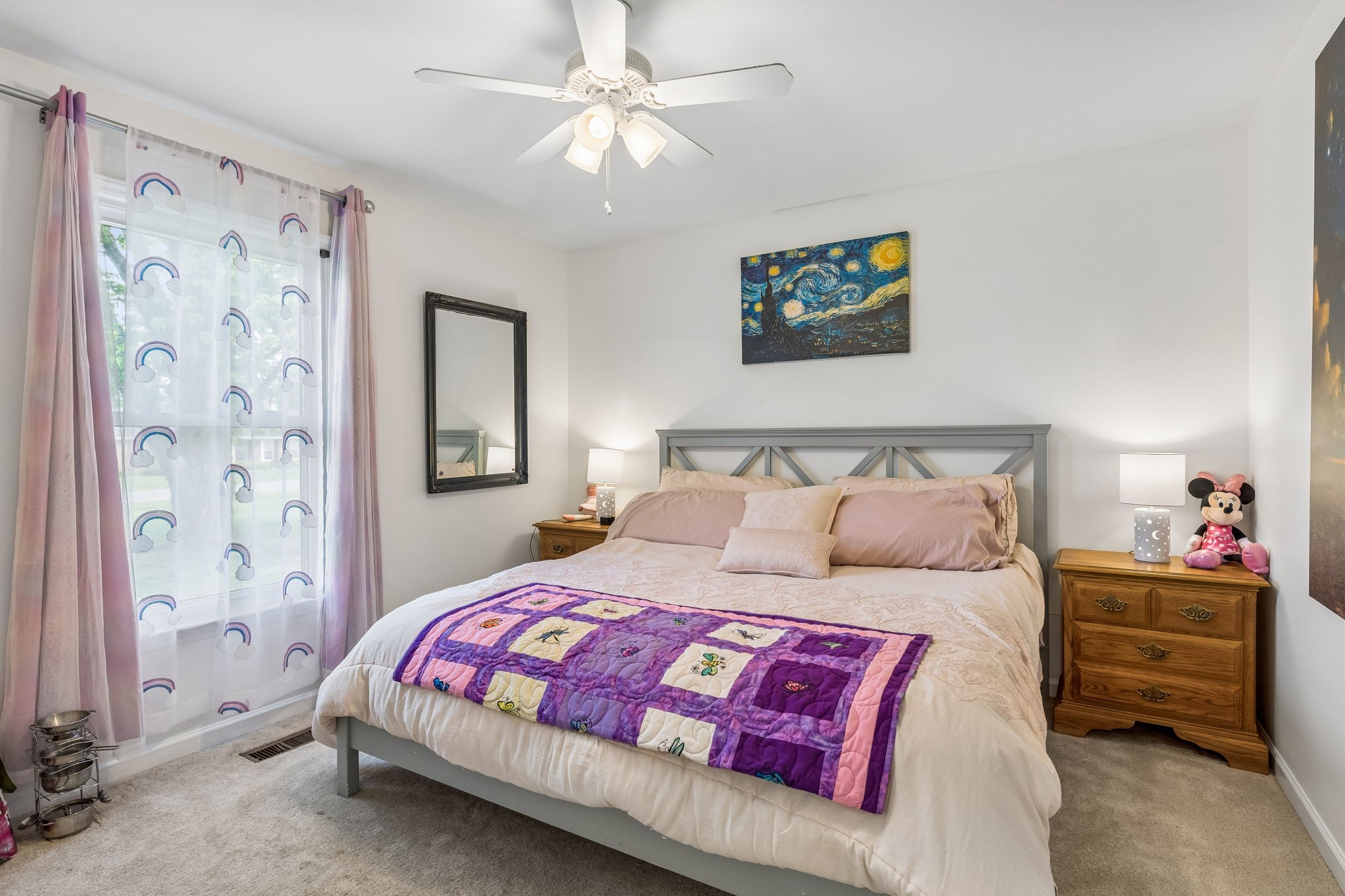 2104 Red Mile Road Murfreesboro, TN 37127 - Photo 17 of 28 a bedroom with a bed and a chandelier