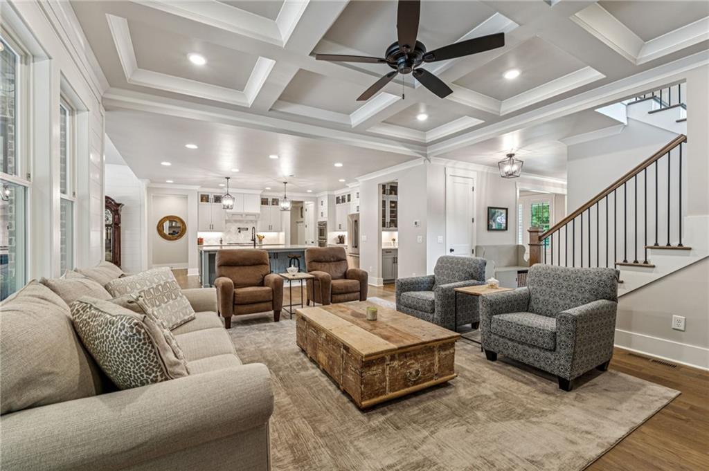 6326 Point Twenty Two Gainesville, GA 30506 - Photo 19 of 92 a living room with furniture and a view of kitchen