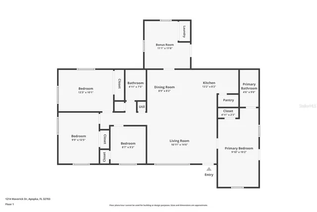 $315,000 | 1214 Maverick Drive, Apopka, FL 32703