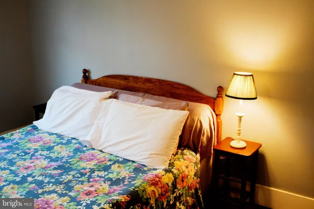 a view of a door and a window