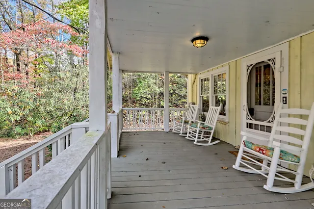 a view of an outdoor space with porch