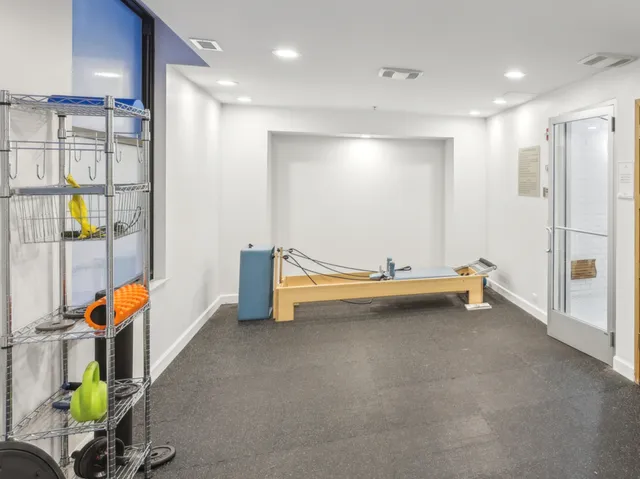 a front view of a building