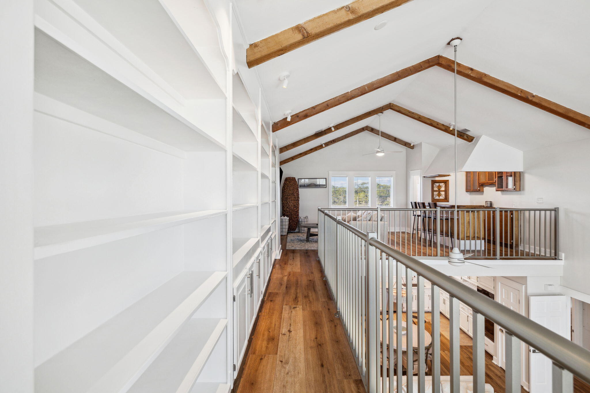 103 Fort Panic Road Santa Rosa Beach, FL 32459 - Photo 19 of 60 a view of staircase with wooden floor and stairs