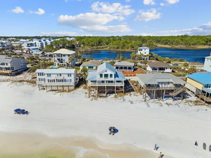 a bird view of a house