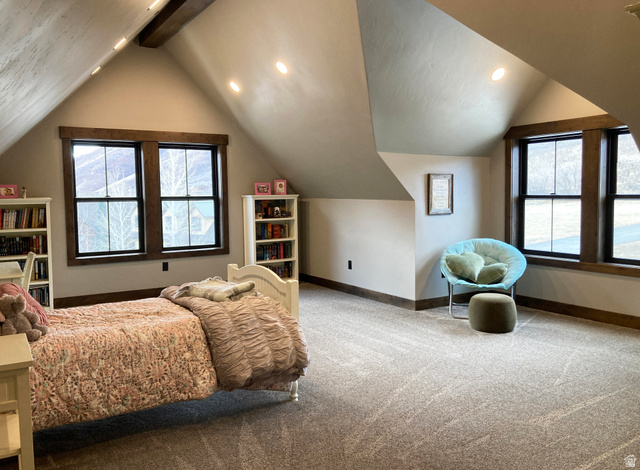 259 Meadow Drive Springville, UT 84663 - Photo 37 of 62 Carpeted bedroom with multiple windows and recessed lighting