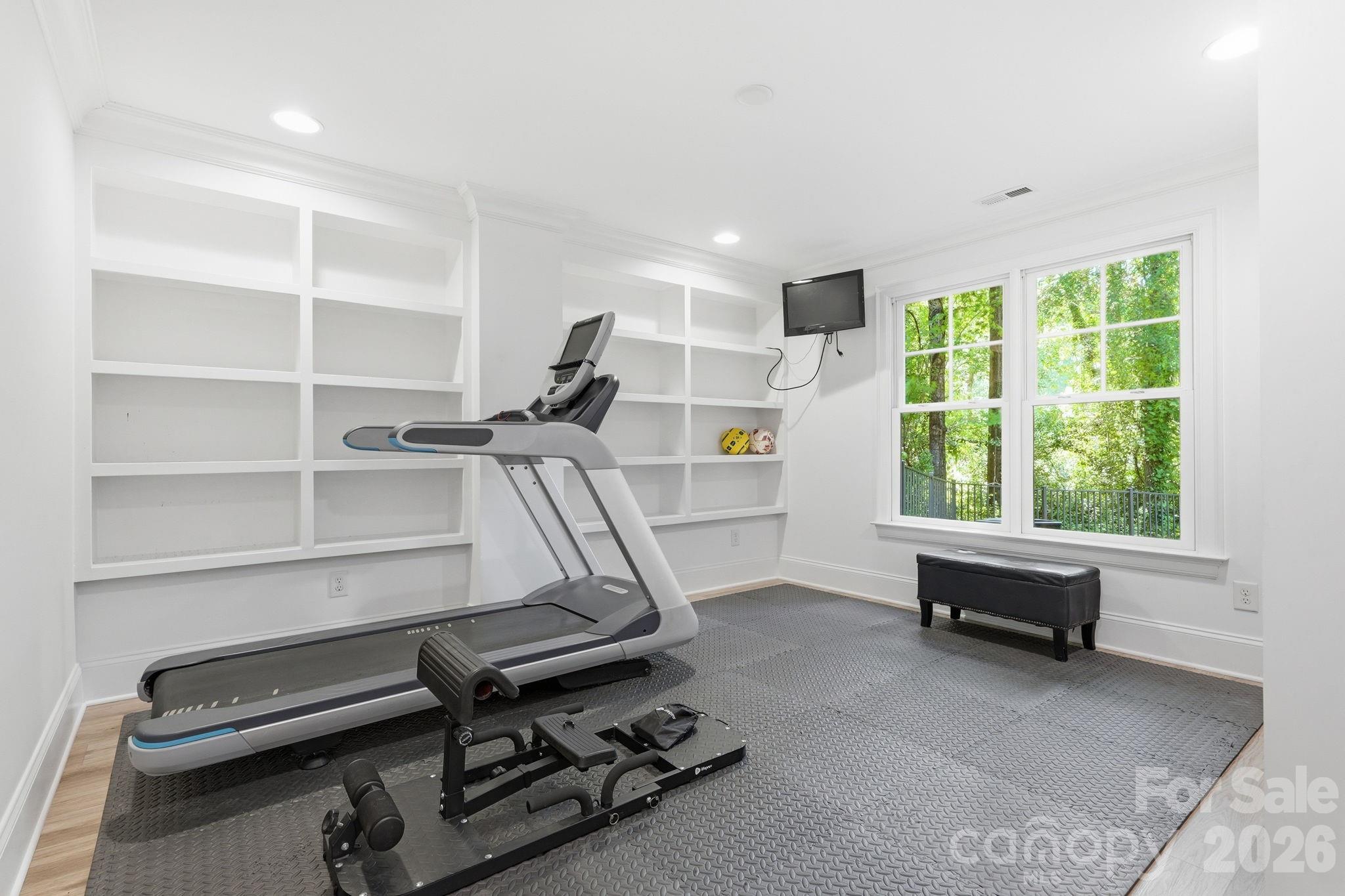 235 Grey Road Davidson, NC 28036 - Photo 25 of 42 a view of a room with gym equipment