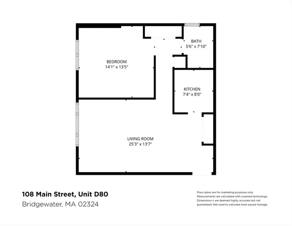 $1,900 | 180 Main Street, Unit D80, Bridgewater, MA 02324