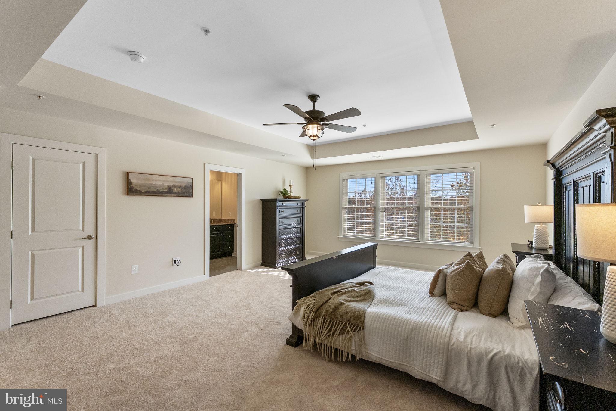 5313 Stream Bank Lane Greenbelt, MD 20770 - Photo 33 of 46 a spacious bedroom with a bed a dresser and a large window