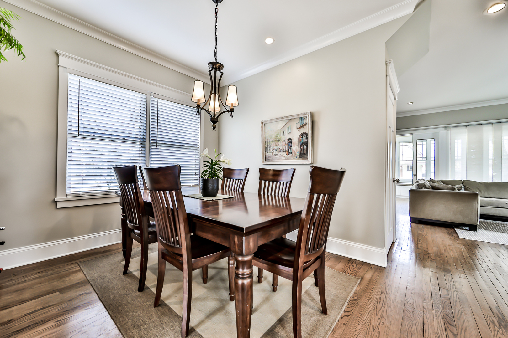 65 East Quincy Street Riverside, IL 60546 - Photo 12 of 49 a view of a dining room with furniture window and wooden floor