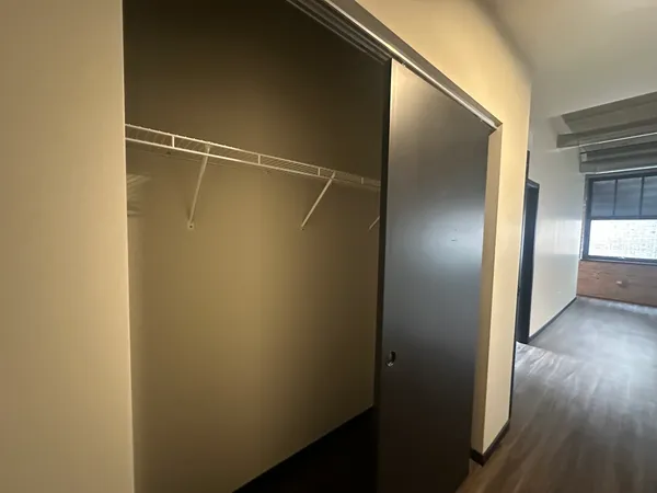 a view of closet area