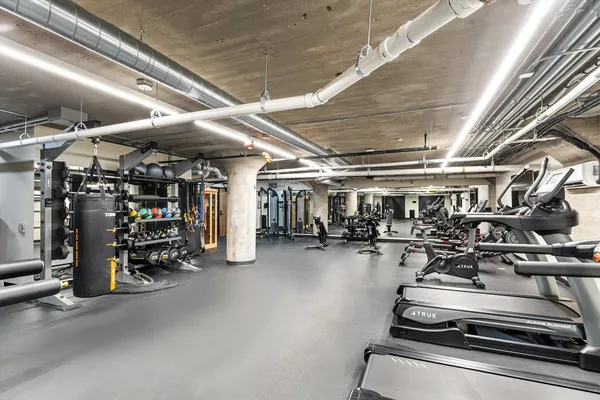 a view of a bike garage