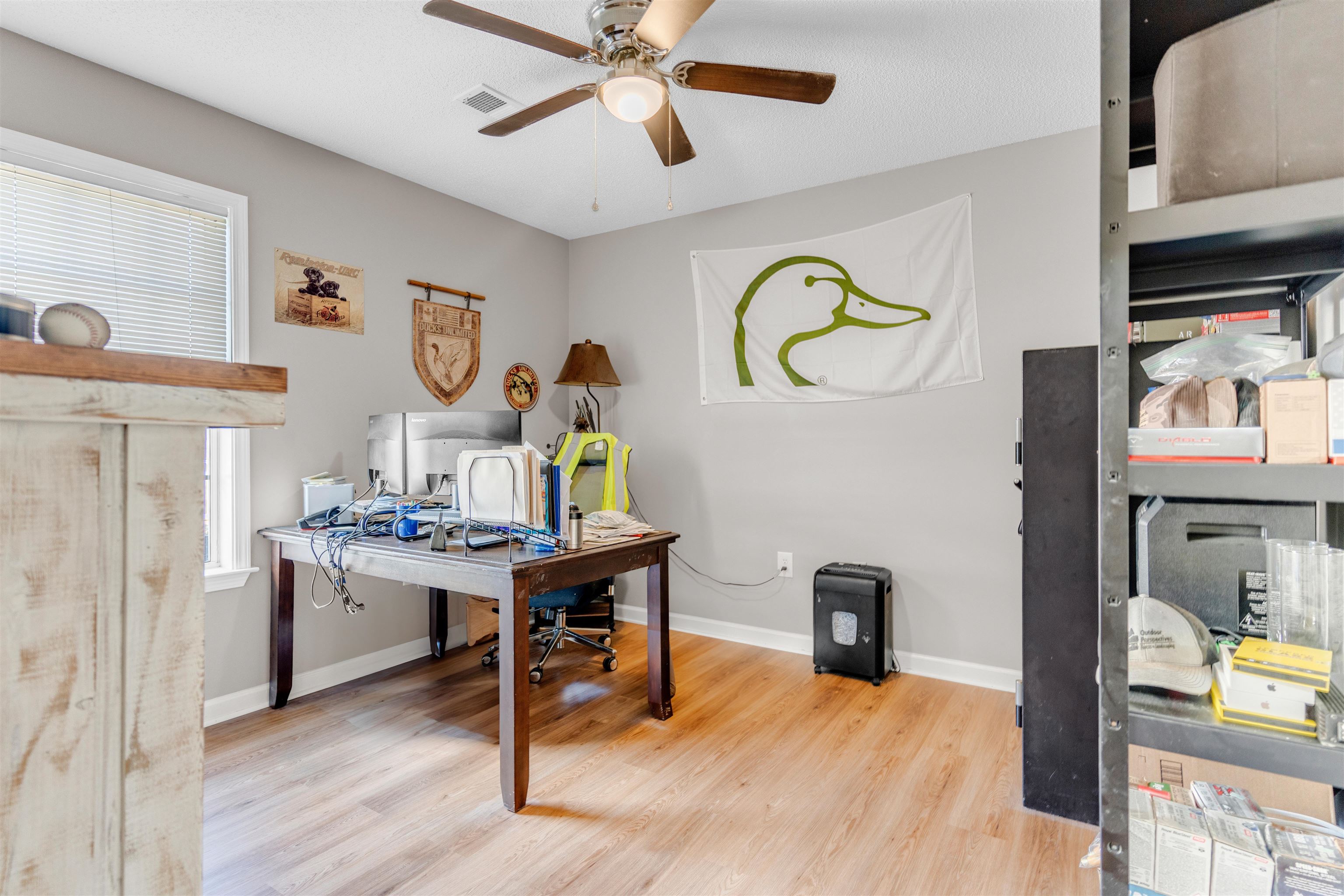 126 Buck Stand Road Atoka, TN 38004 - Photo 17 of 21 Office featuring a ceiling fan, wood finished floors, and baseboards