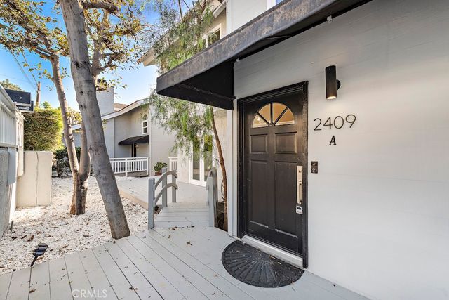 a view of outdoor space deck and kitchen