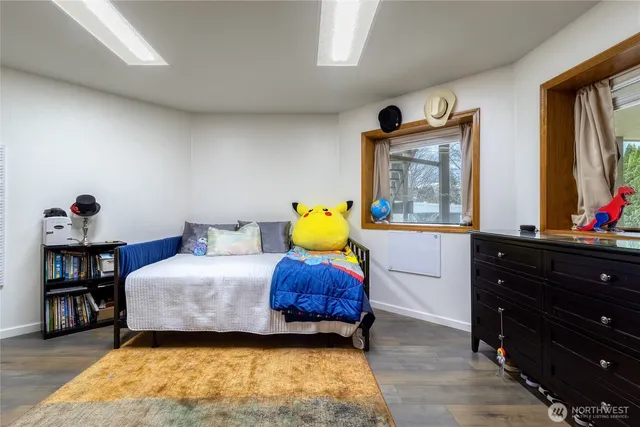 a hallway with washer and dryer