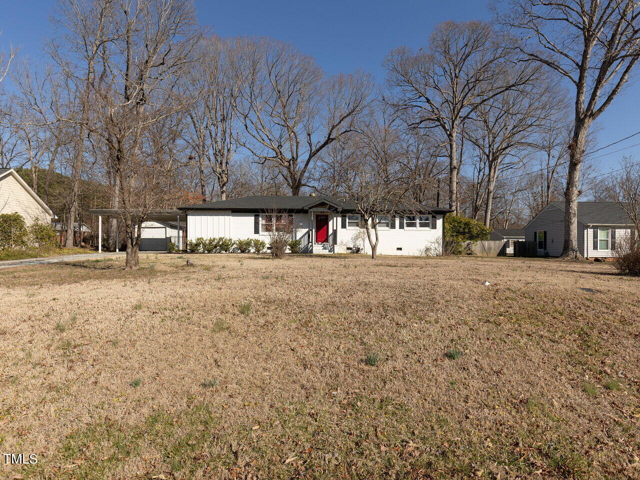 125 Crestview Drive Durham, NC 27712 - Photo 3 of 30 a view of street with large trees
