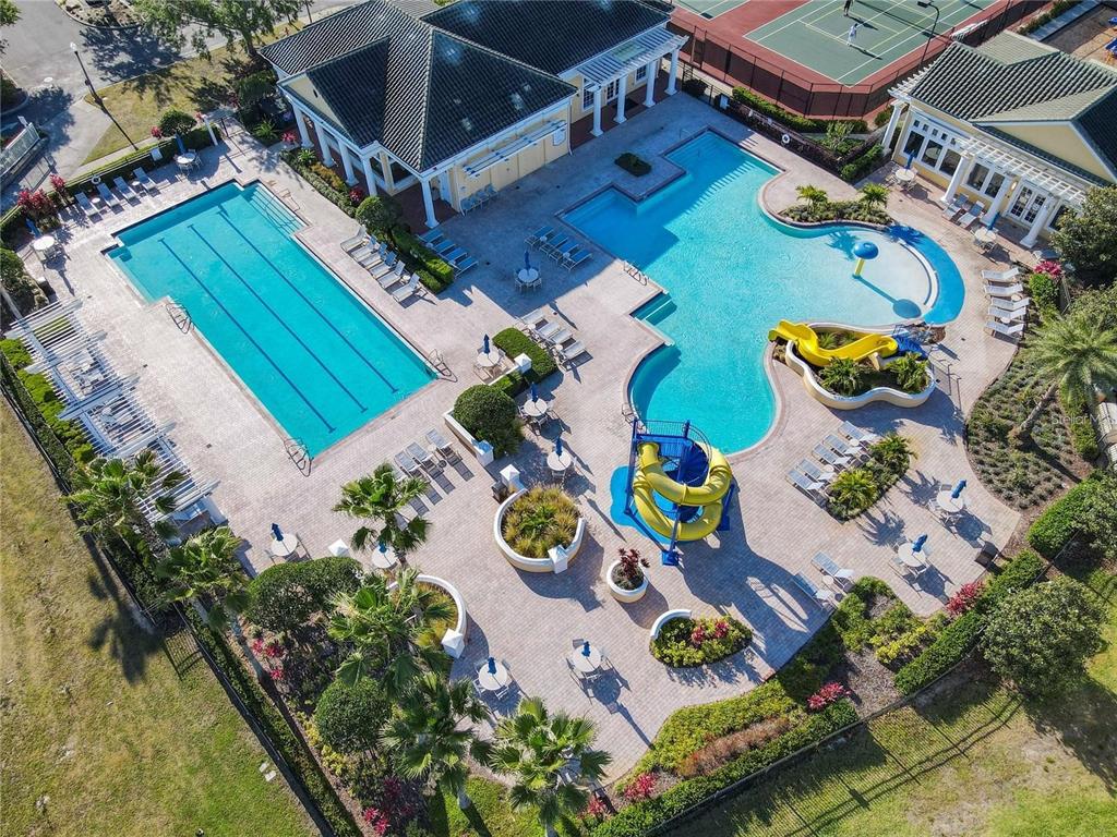 2000 Greenbriar Terrace Davenport, FL 33837 - Photo 17 of 50 an aerial view of a house a yard and outdoor seating