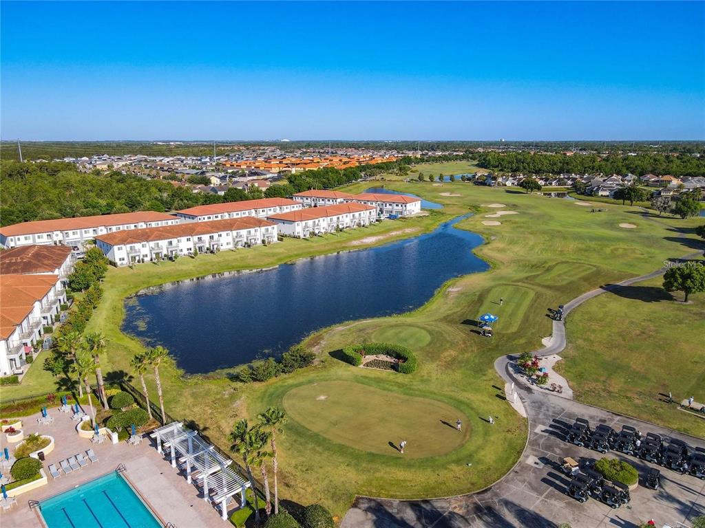 2000 Greenbriar Terrace Davenport, FL 33837 - Photo 30 of 50 a view of a swimming pool with a lake view and mountain view