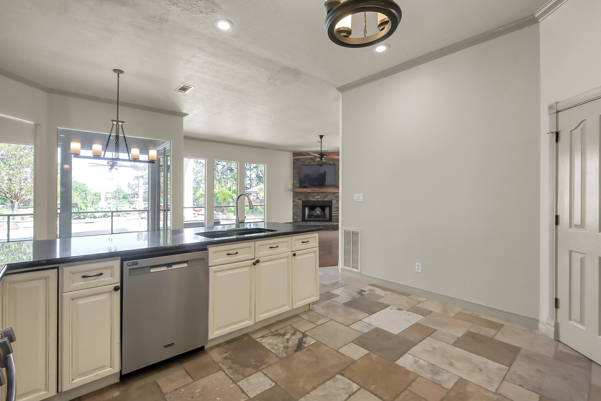 12758 Aries Loop Willis, TX 77318 - Photo 11 of 48 View from Kitchen to Living Area