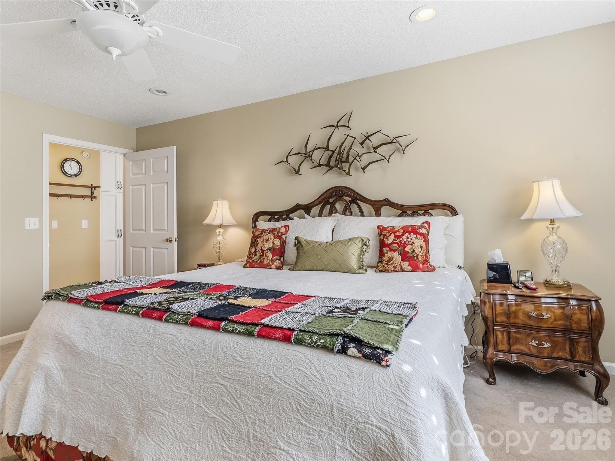 1340 Macedonia Road Saluda, NC 28773 - Photo 24 of 45 a bedroom with a bed and a table