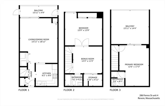 $2,500 | 286 Fenno Street, Unit 4, Revere, MA 02151