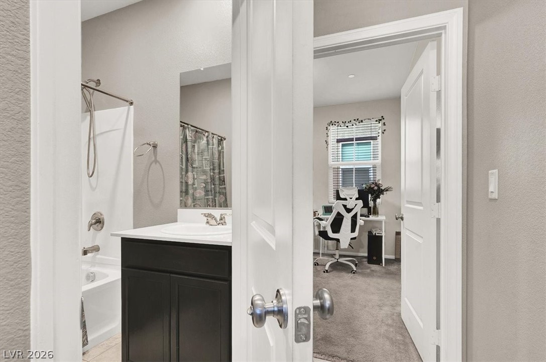 2823 Turnstone Ridge Street Henderson, NV 89044 - Photo 16 of 37 Full downstairs bathroom and bedroom