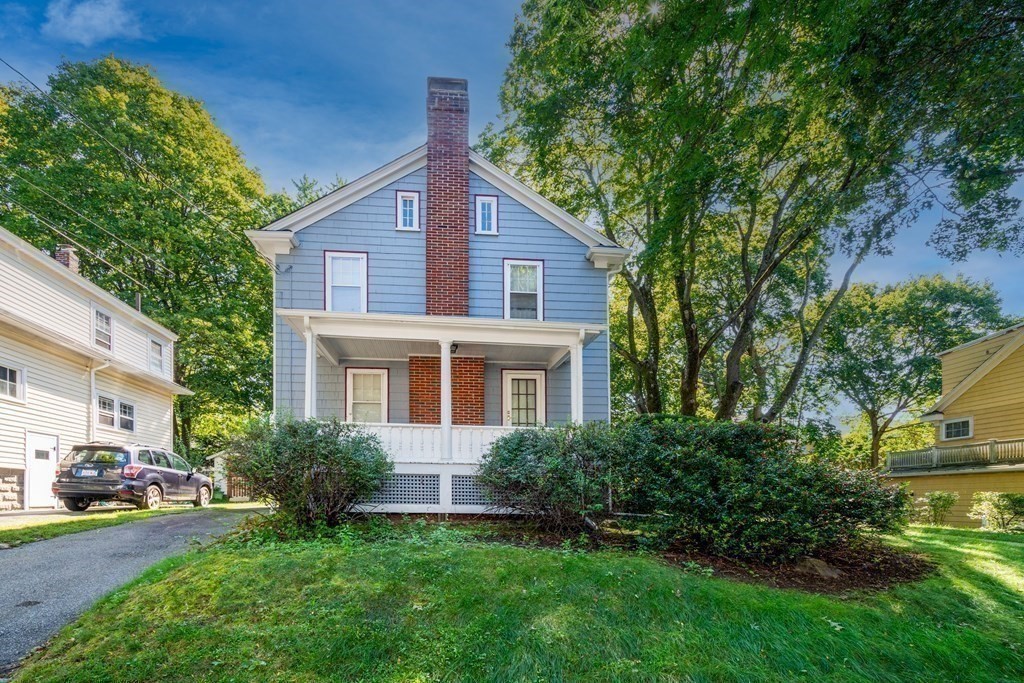 31 Ronald Road Arlington, MA 02474 - Photo 23 of 29 a house view with a garden space