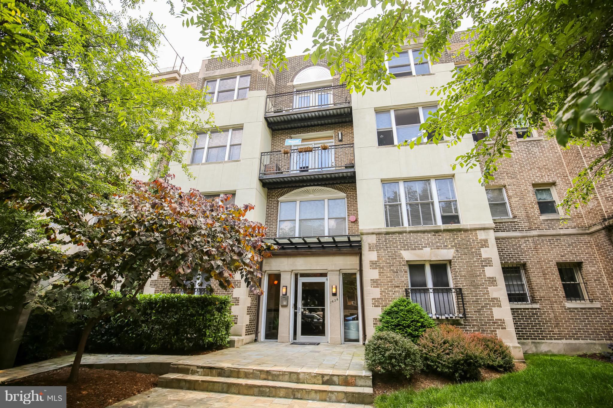 1438 Columbia Road Northwest, Unit 402 Washington, DC 20009 - Photo 2 of 12 front view of a building