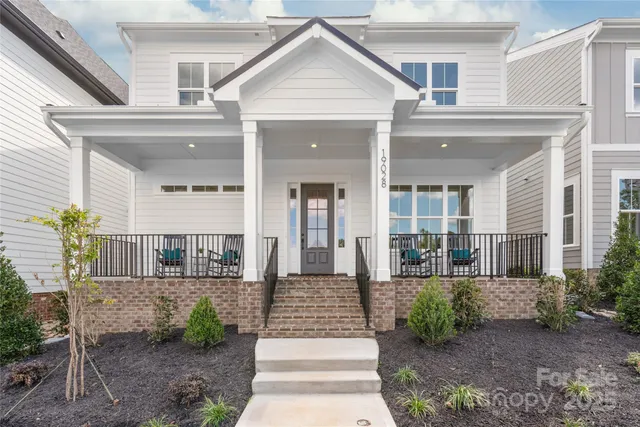 a front view of a house