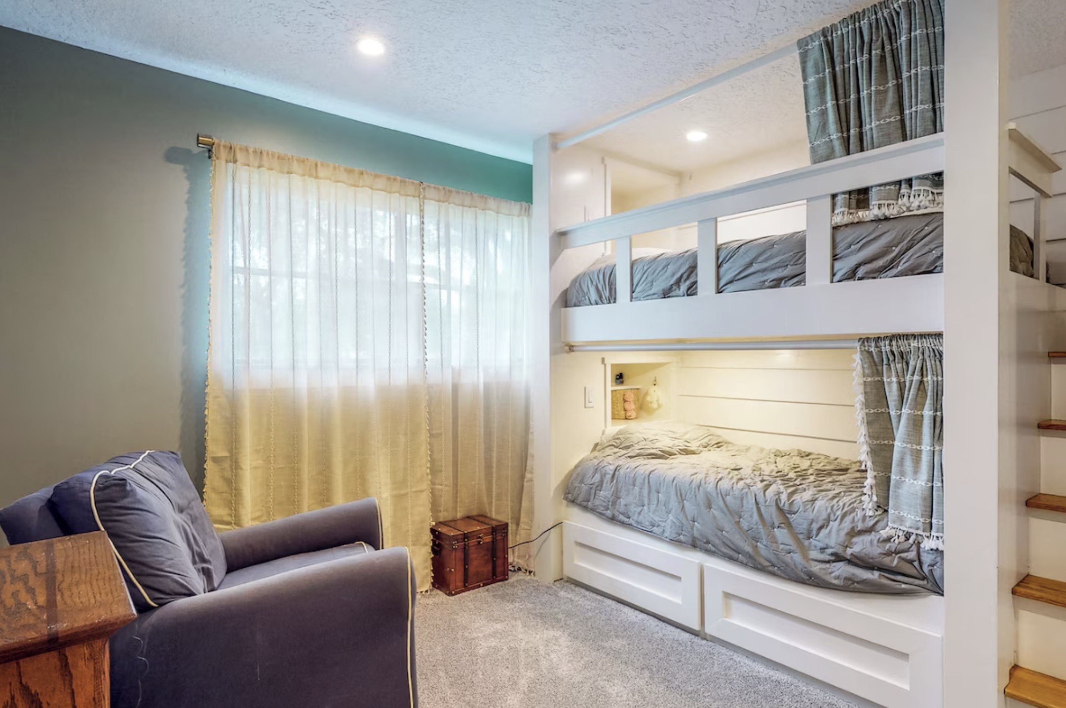 30819 Quinn Road Tomball, TX 77375 - Photo 16 of 30 a bedroom with furniture and a large window