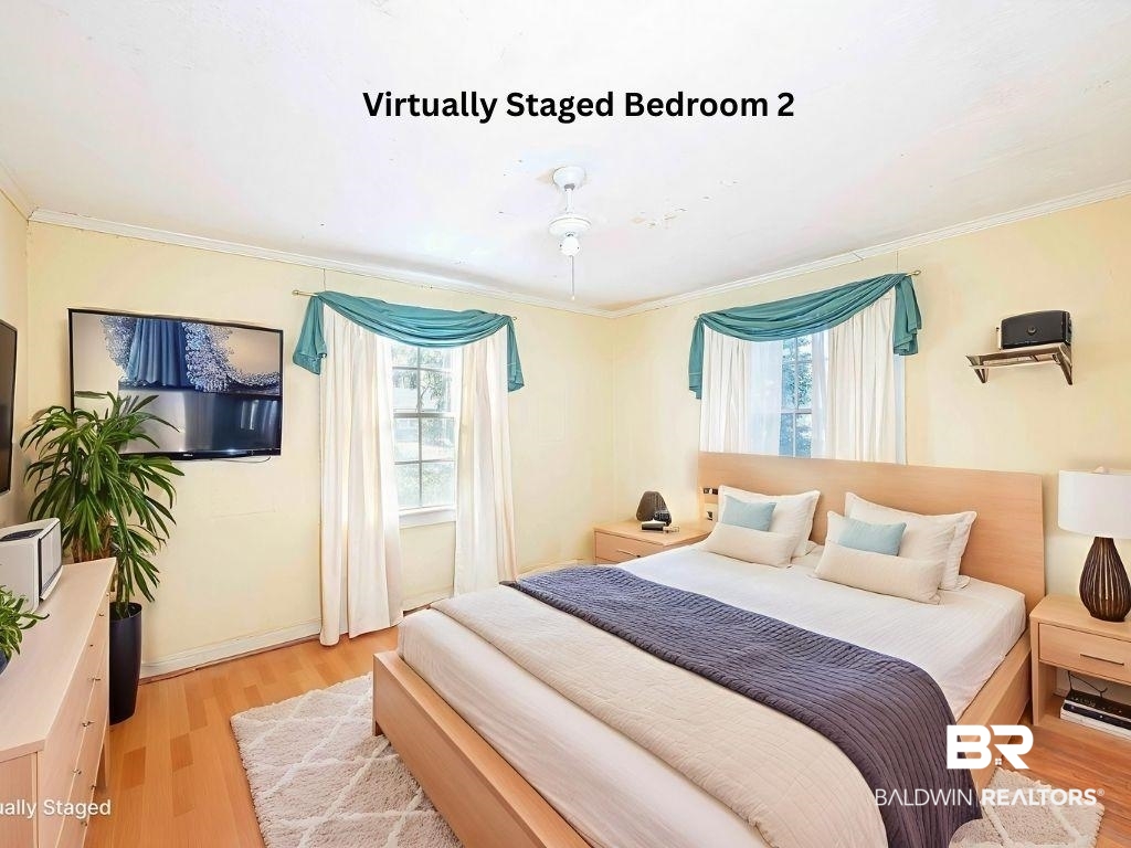 308 Valley Road Chickasaw, AL 36611 - Photo 49 of 50 Virtually Staged Bedroom 2