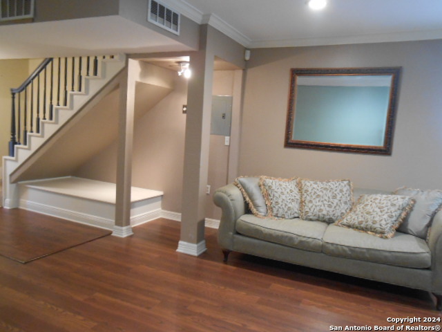 2300 Nacogdoches Road, Unit 118E San Antonio, TX 78209 - Photo 17 of 35 a living room with furniture and a hard wood floor