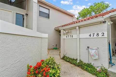 a view of a lake with outdoor space