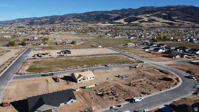 4973 North 900 East Enoch, UT 84721 - Photo 8 of 8 Aerial view of property's location with a mountain backdrop