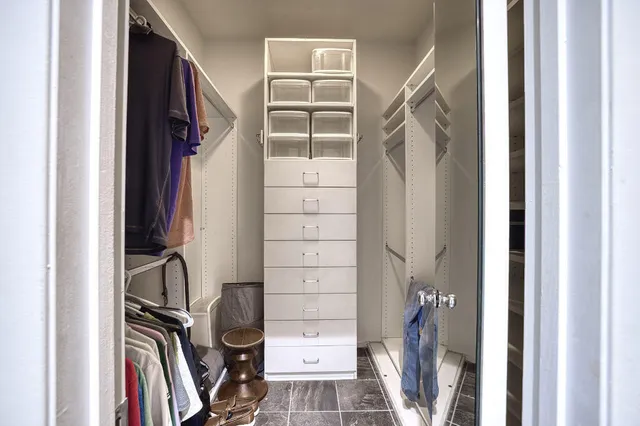 a view of walk in closet