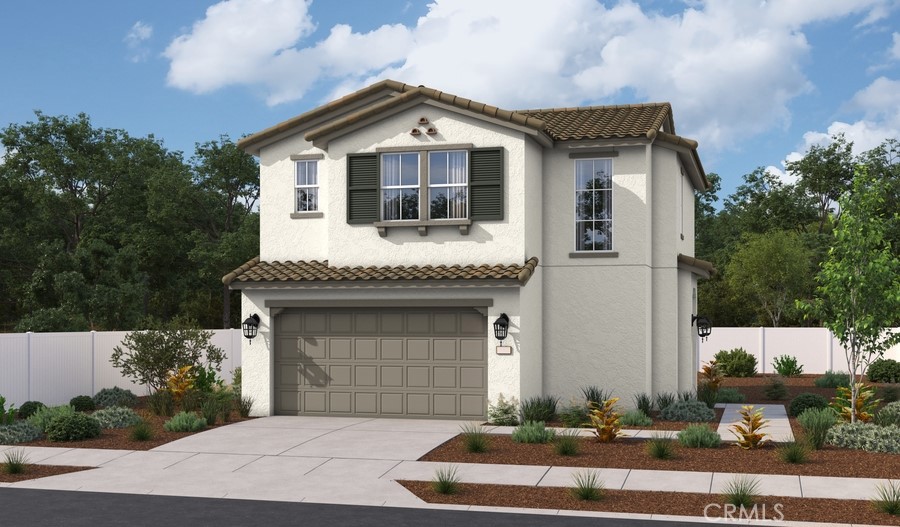 a front view of a house with entertaining space