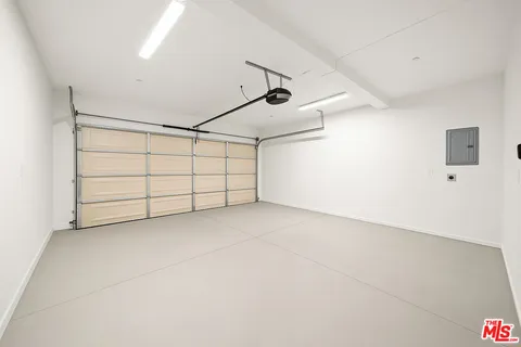 a view of a garage