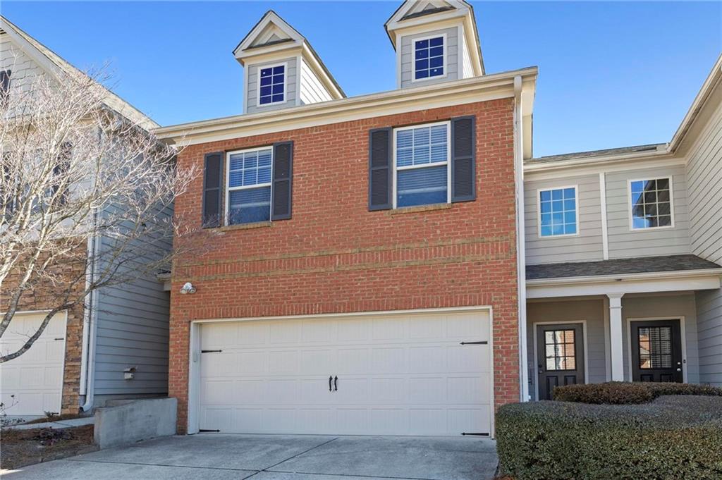 a front view of a house