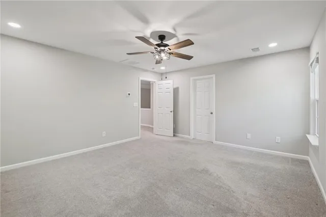 a view of an empty room