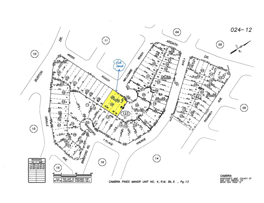 2480 Ross Road Cambria, CA 93428 - Photo 2 of 12 4 Lots, Approx 100'x100', $462 CCSD.