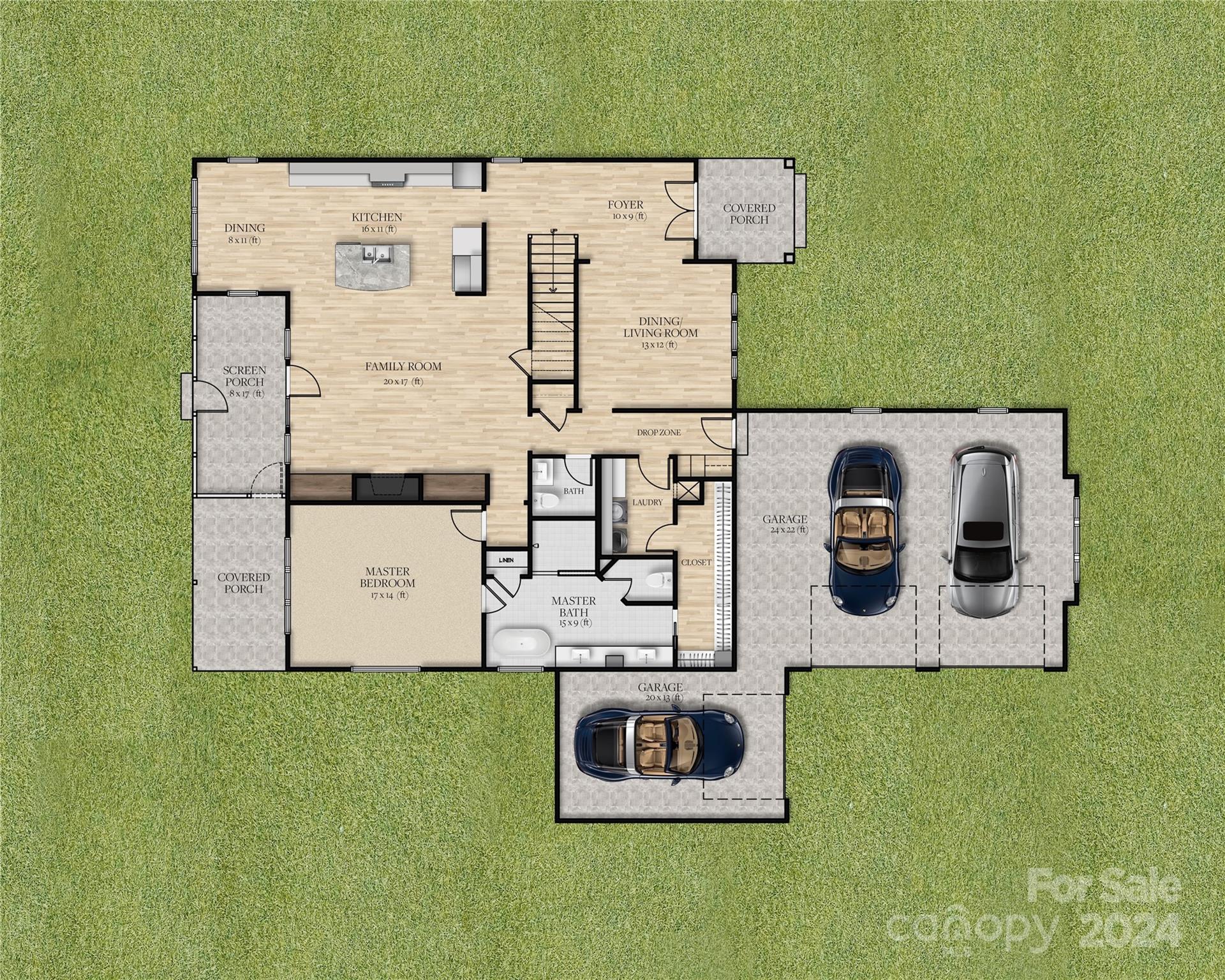 2 Arrow Point Lane Kannapolis, NC 28036 - Photo 2 of 5 an aerial view of a house with a backyard space