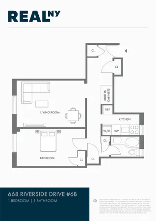 $599,000 | 668 Riverside Drive, Unit 6B | Hamilton Heights