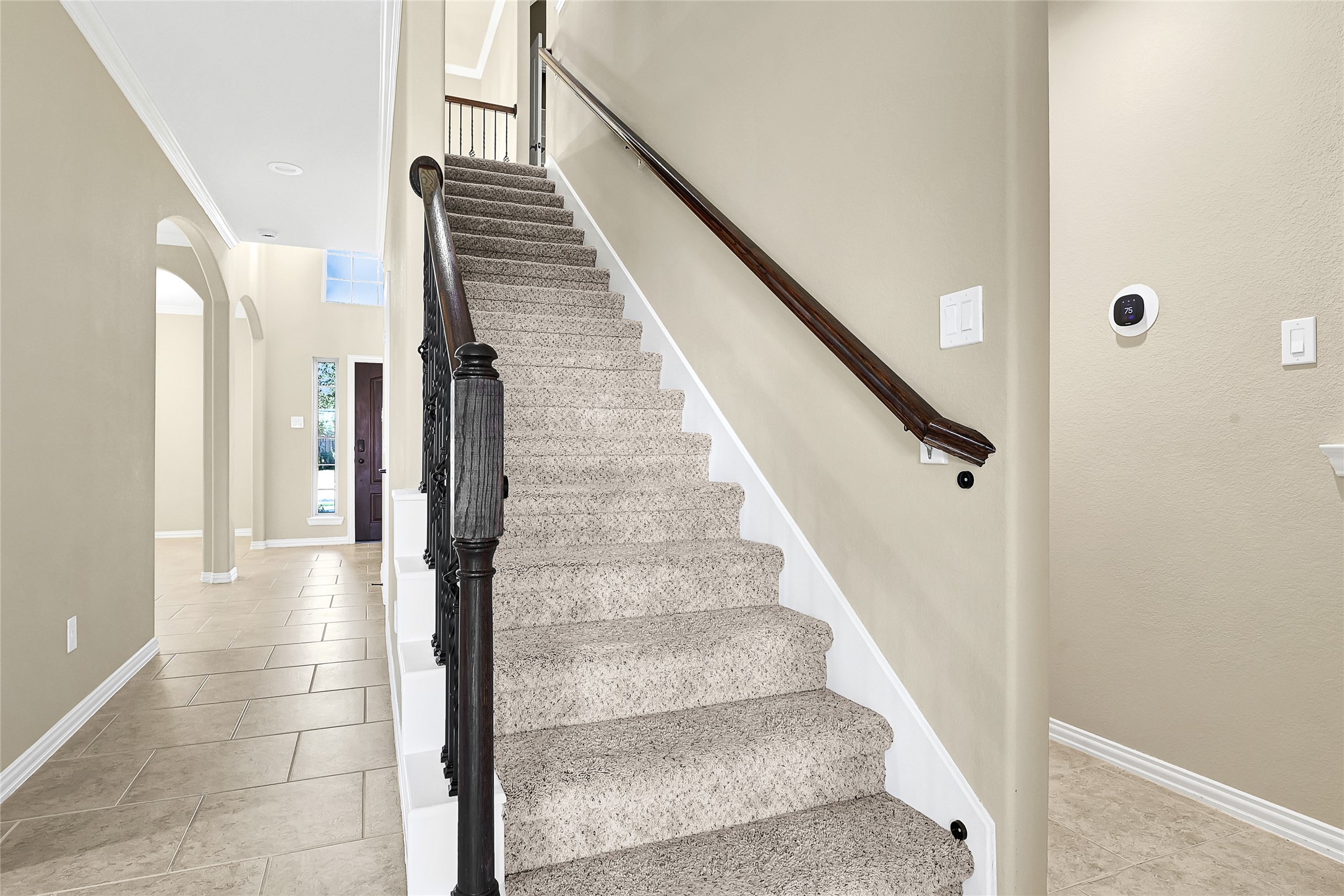 31796 Chapel Rock Lane Spring, TX 77386 - Photo 19 of 30 a view of entryway and hall with wooden floor