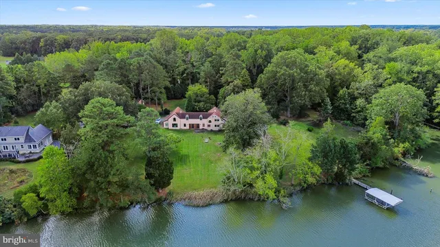a view of a garden with a lake