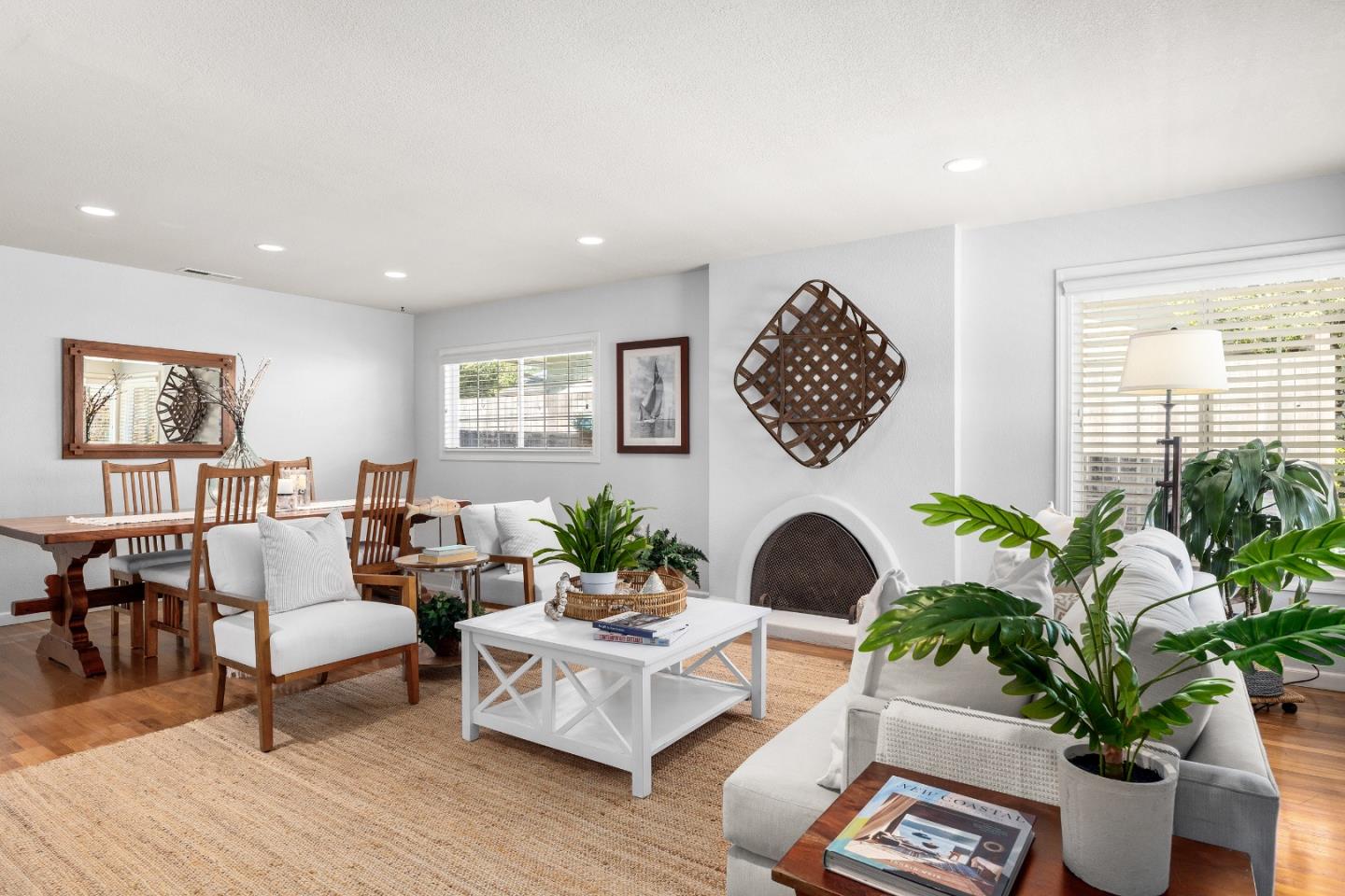 105 Wesley Street Capitola, CA 95010 - Photo 11 of 55 a living room with furniture and a potted plant