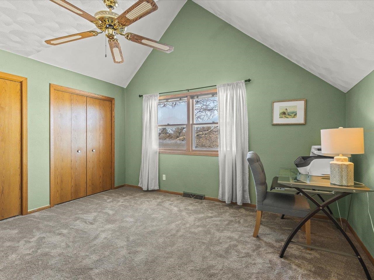 8629 Perth Lane Caledonia, IL 61011 - Photo 30 of 50 a view of a workspace with furniture and a window