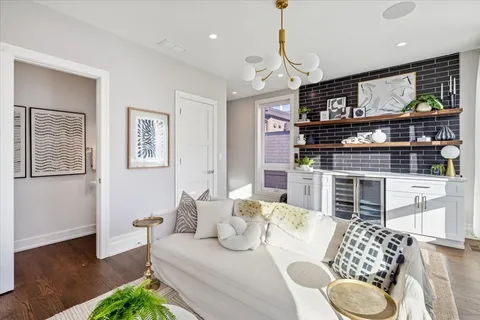 a view of a chair and table in a balcony