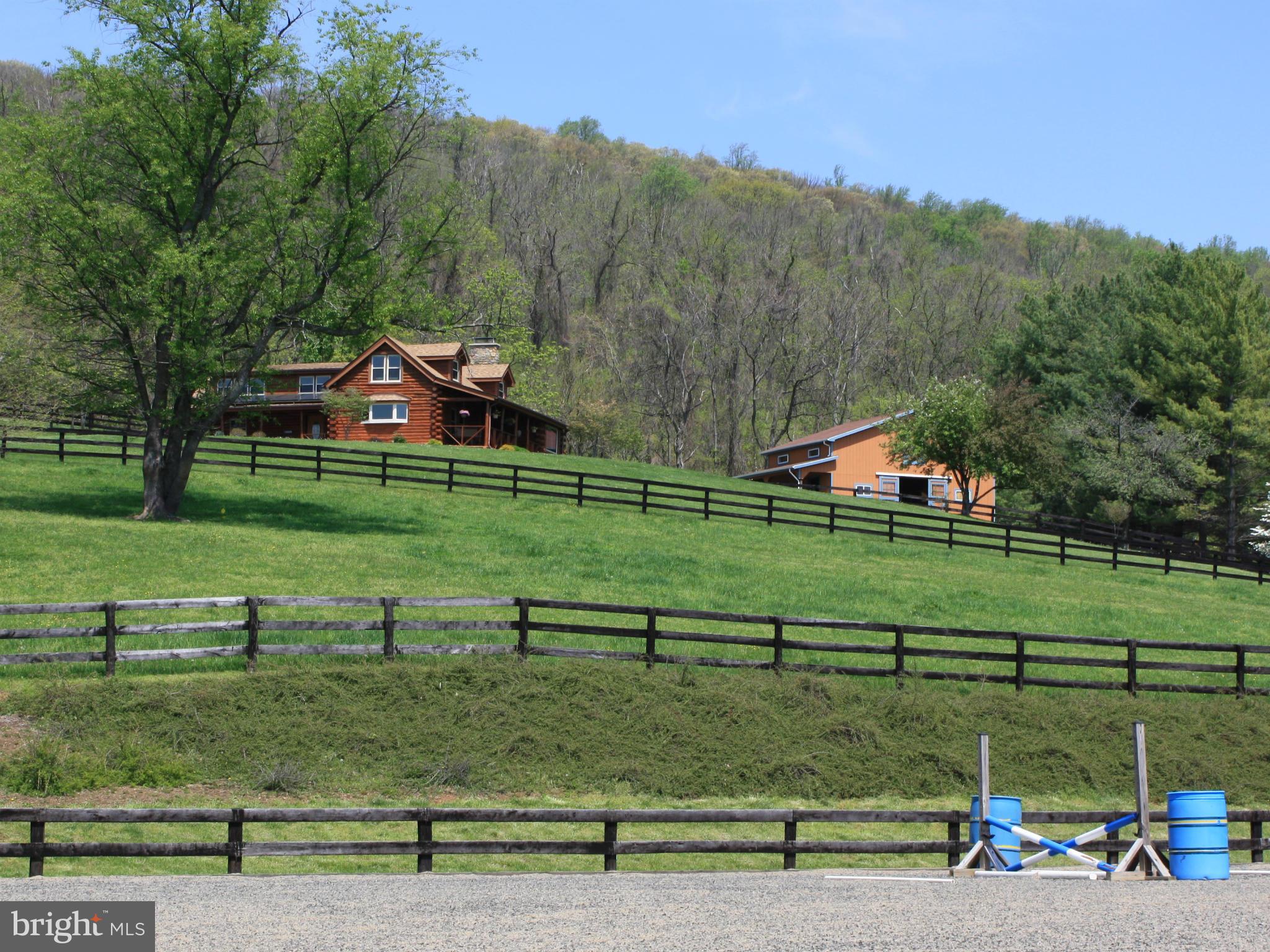 View of home from riding ring