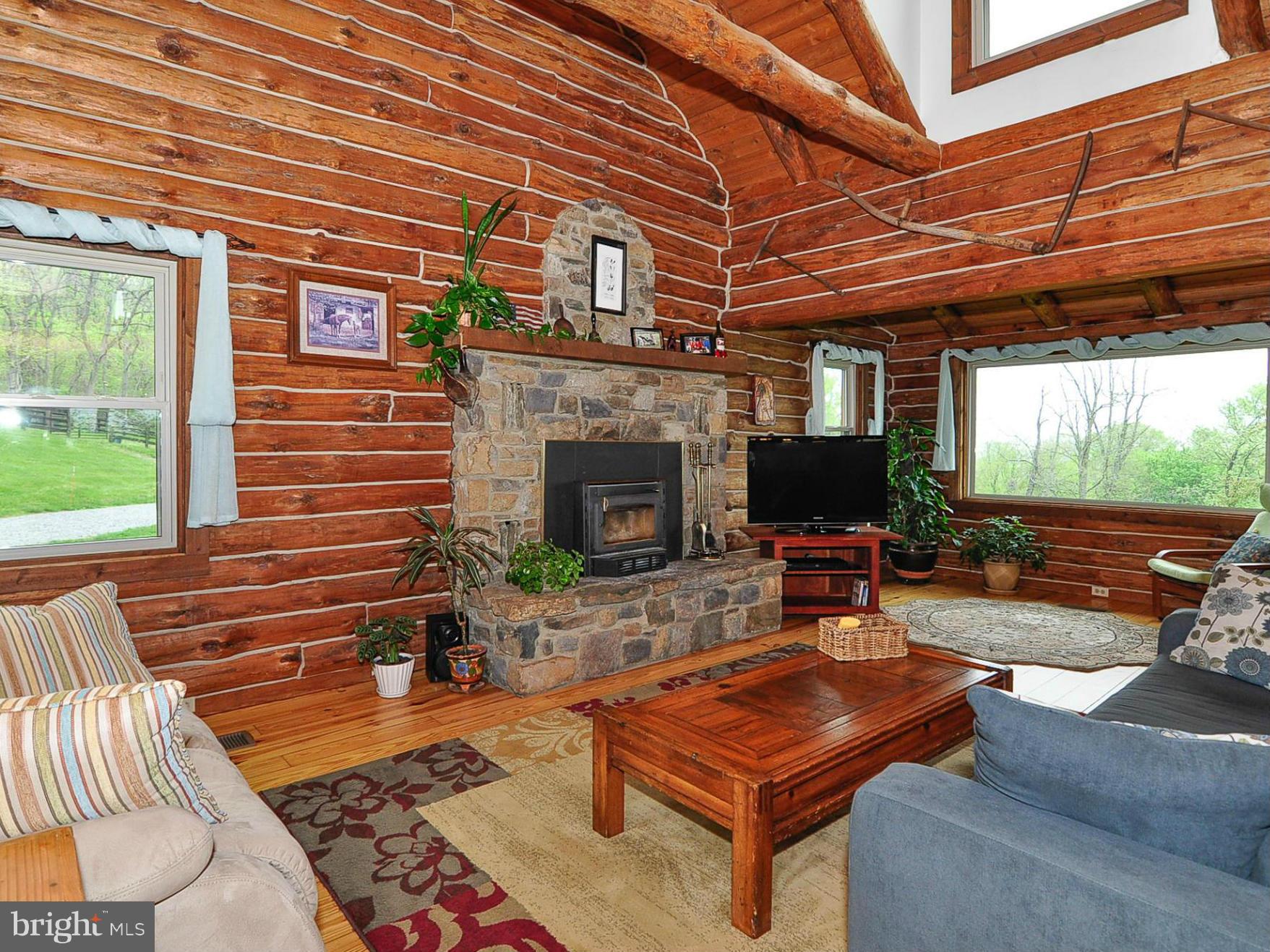19971 Ridgeside Road Bluemont, VA 20135 - Photo 3 of 30 Family Room w/stone FP w/ wood stove insert