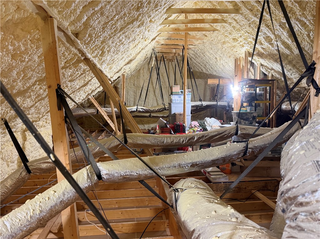 101 Casselberry Court Anderson, SC 29621 - Photo 44 of 48 This spacious attic offers ample storage and features exposed wooden beams.